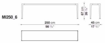 B&B Italia Outdoor Прямоугольная садовая консоль из алюминия и дерева Mirto outdoor sun-id-1508468 - Вид №7