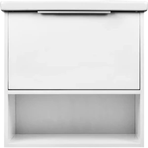 Тумба под раковину подвесная «Дана» 60 см цвет белый глянец