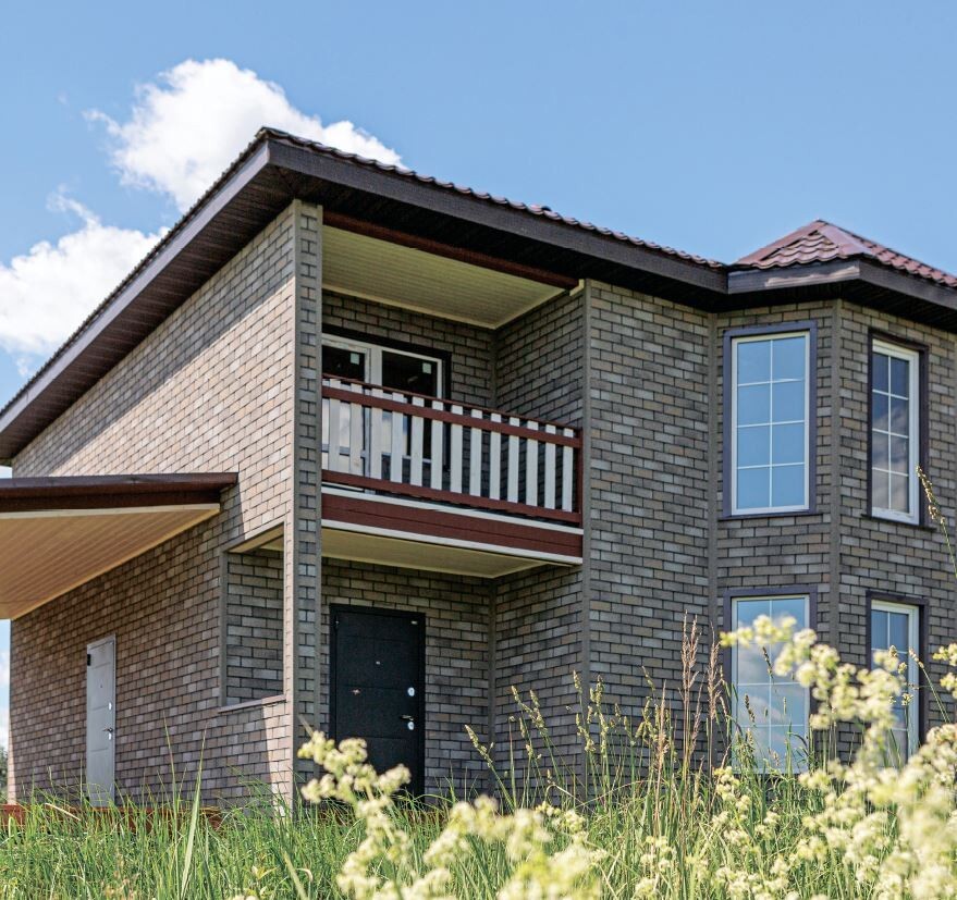 82586071 Фасадная плитка Hauberk 2.0 м² серо-бежевый STLM-0030789 ТЕХНОНИКОЛЬ  - Вид №7