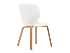 Рециркулированный материал офисный стул с деревянной основой