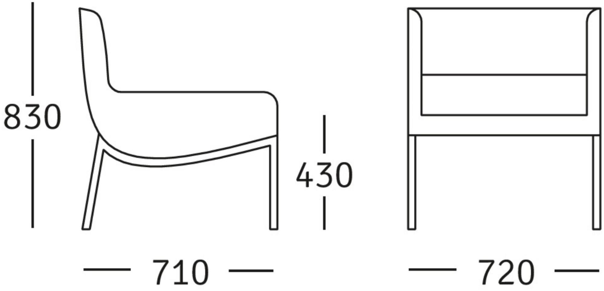 ROSSIN Кресло из ткани с подлокотниками Aris sun-id-1376555 - Вид №1