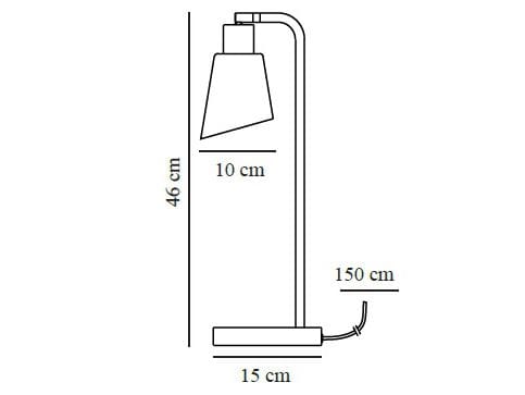Регулируемая настольная лампа из дутого стекла и металла Nordlux мягкие ARCH-00087669 - Вид №4