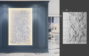 B-73 STORK LAB.Space Барельеф