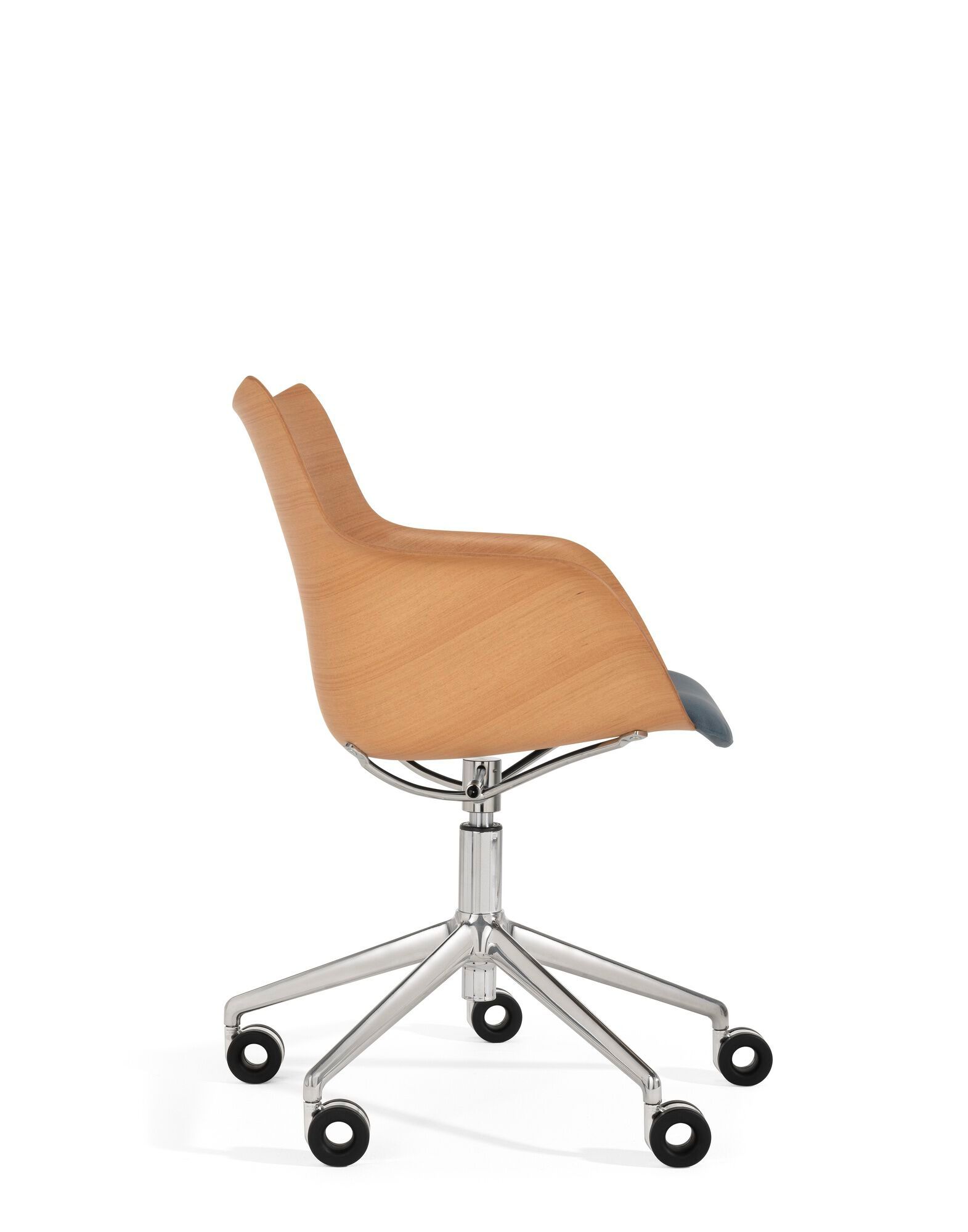 Стул с регулируемой высотой из шпона с мягким сиденьем Kartell Smart Wood ARCH-00145770 - Вид №7