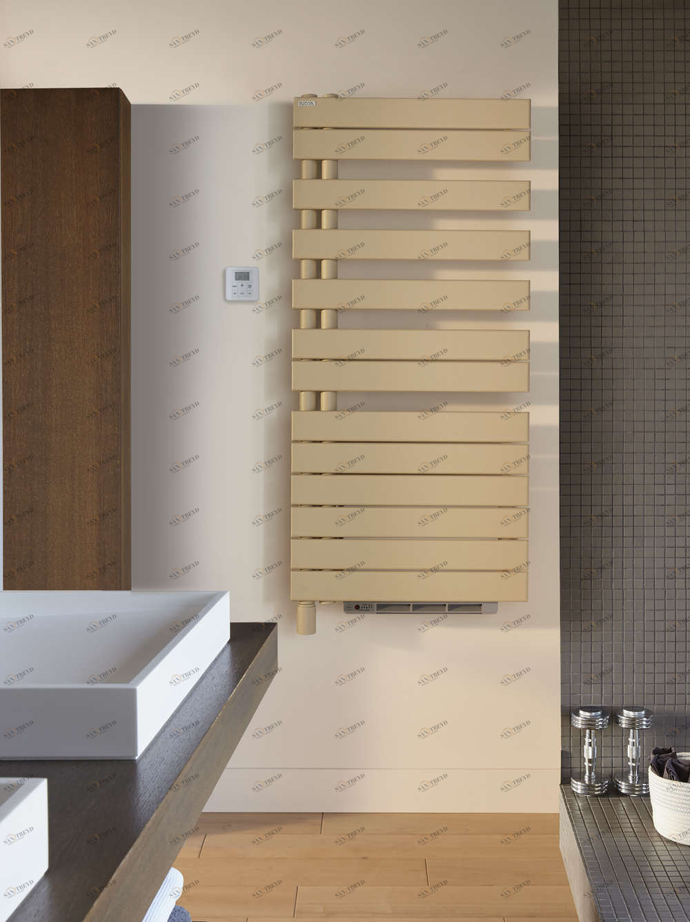 Электрический радиатор TFL075-055IFS Fassane Spa +Air Asymétrique à gauche (avec soufflant) Acova 1248 