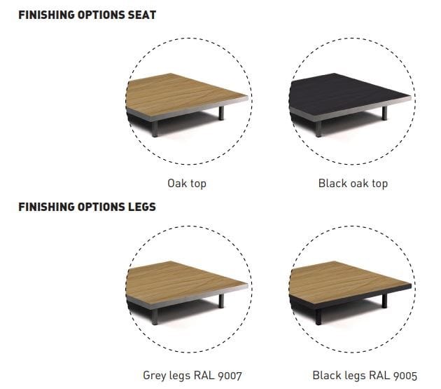 Квадратный низкий журнальный столик из дуба Quinze & Milan ARCH-00127701 - Вид №2