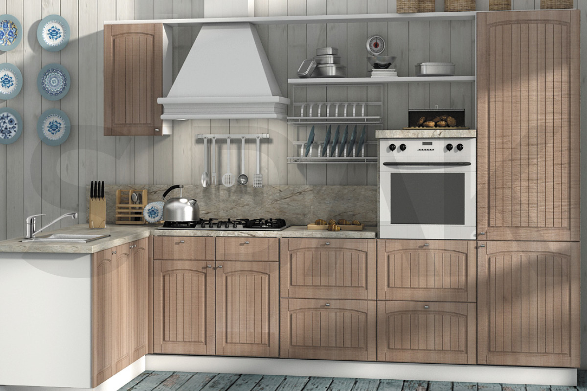 Кухонные гарнитуры  декор Дуб Шамони №198 SIDAK SIST2968-67