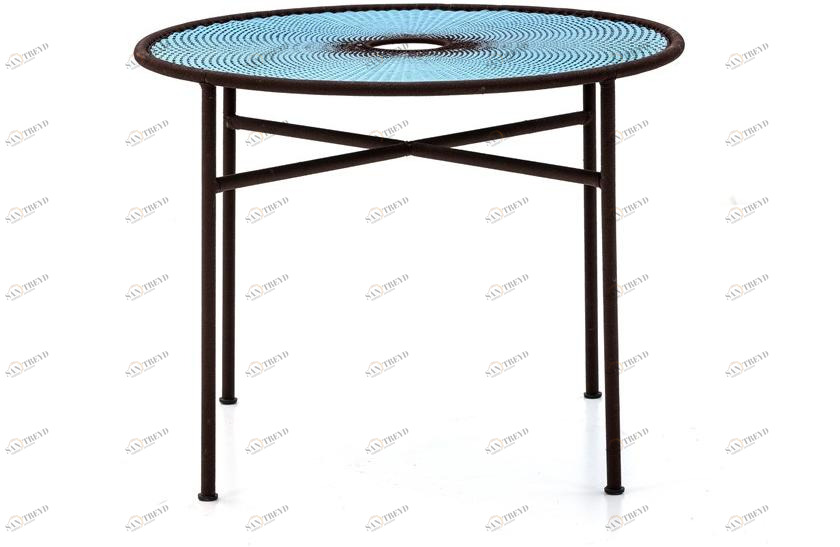 Moroso Круглый стол в стальных и цветных полиэтиленовых нитях M'afrique sun-id-1431149