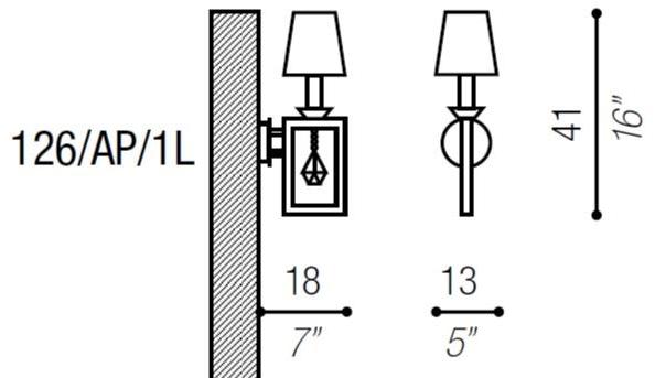 Aiardini Бра отраженного света с кристаллами Elegance sun-id-1371792 - Вид №1