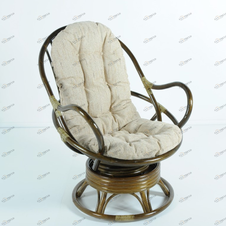 Кресло вращающееся зеленое с подушкой "Олива" VINOTTI  00-3885255 Зеленый 