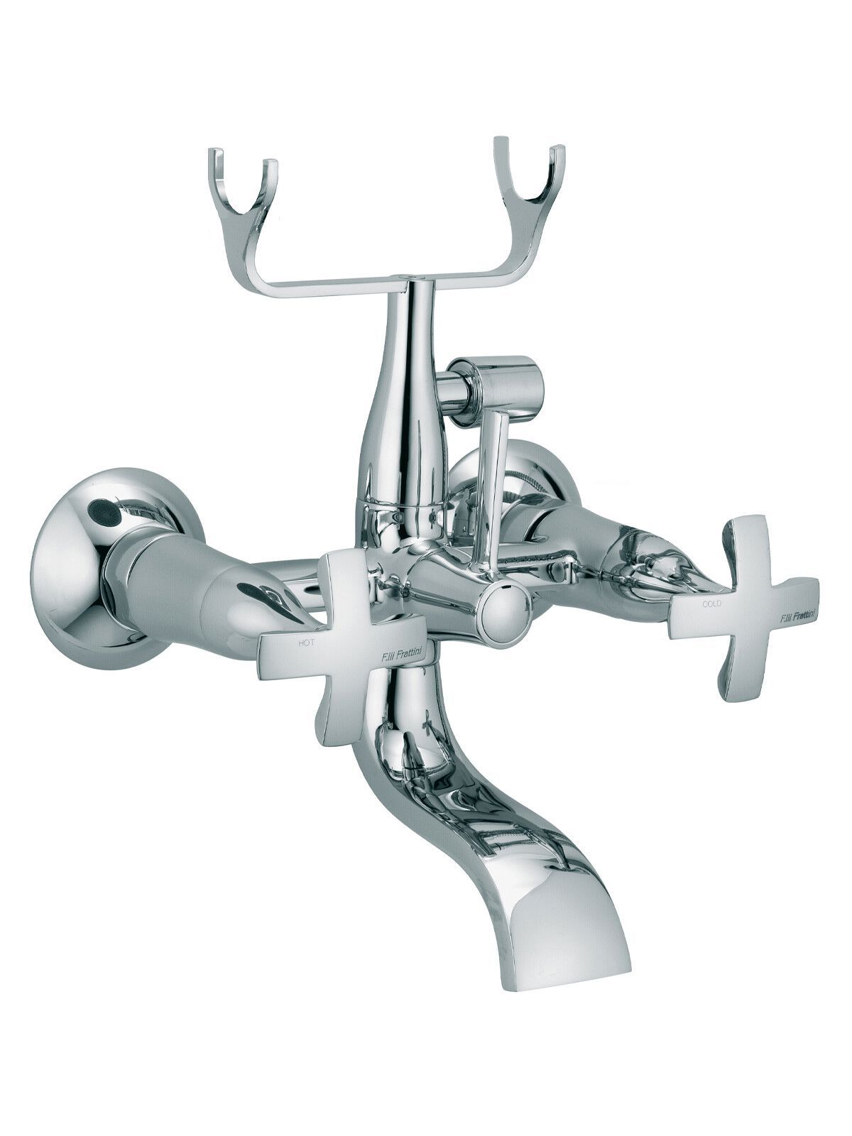 2 отверстия настенный наружный смеситель для ванны Rubinetterie Frattini Lucrezia ARCH-00045706 - Вид №7
