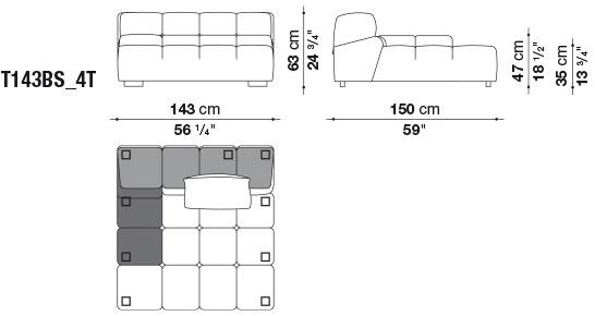 B&B Italia Модульный секционный диван Tufty time sun-id-1414316 - Вид №29