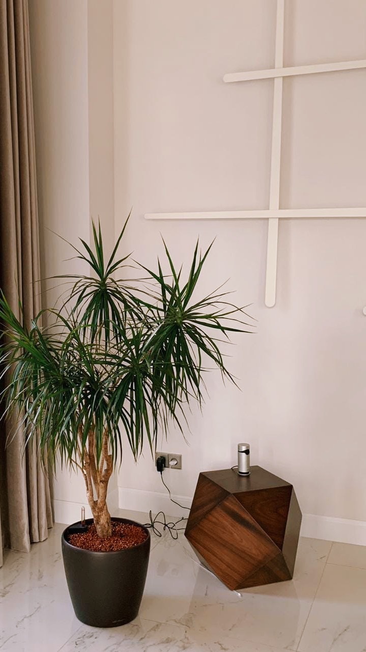 Прикроватная тумбочка дизайнерская орех "Многогранник" ODINGENIY  178336 Коричневый  - Вид №5