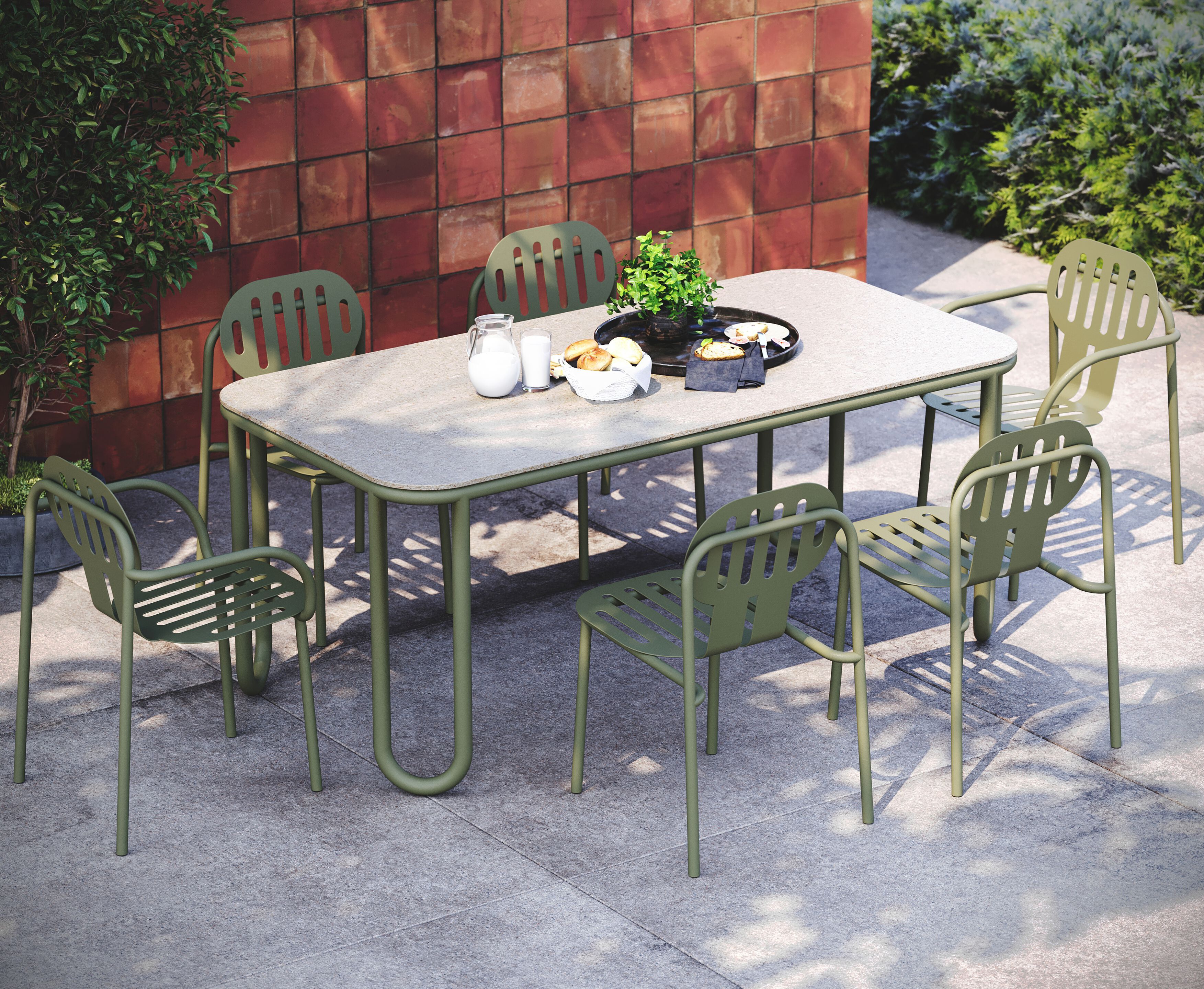 Алюминиевый штабелируемый садовый стул с порошковым покрытием Joyf пустыня ARCH-00080472 - Вид №9