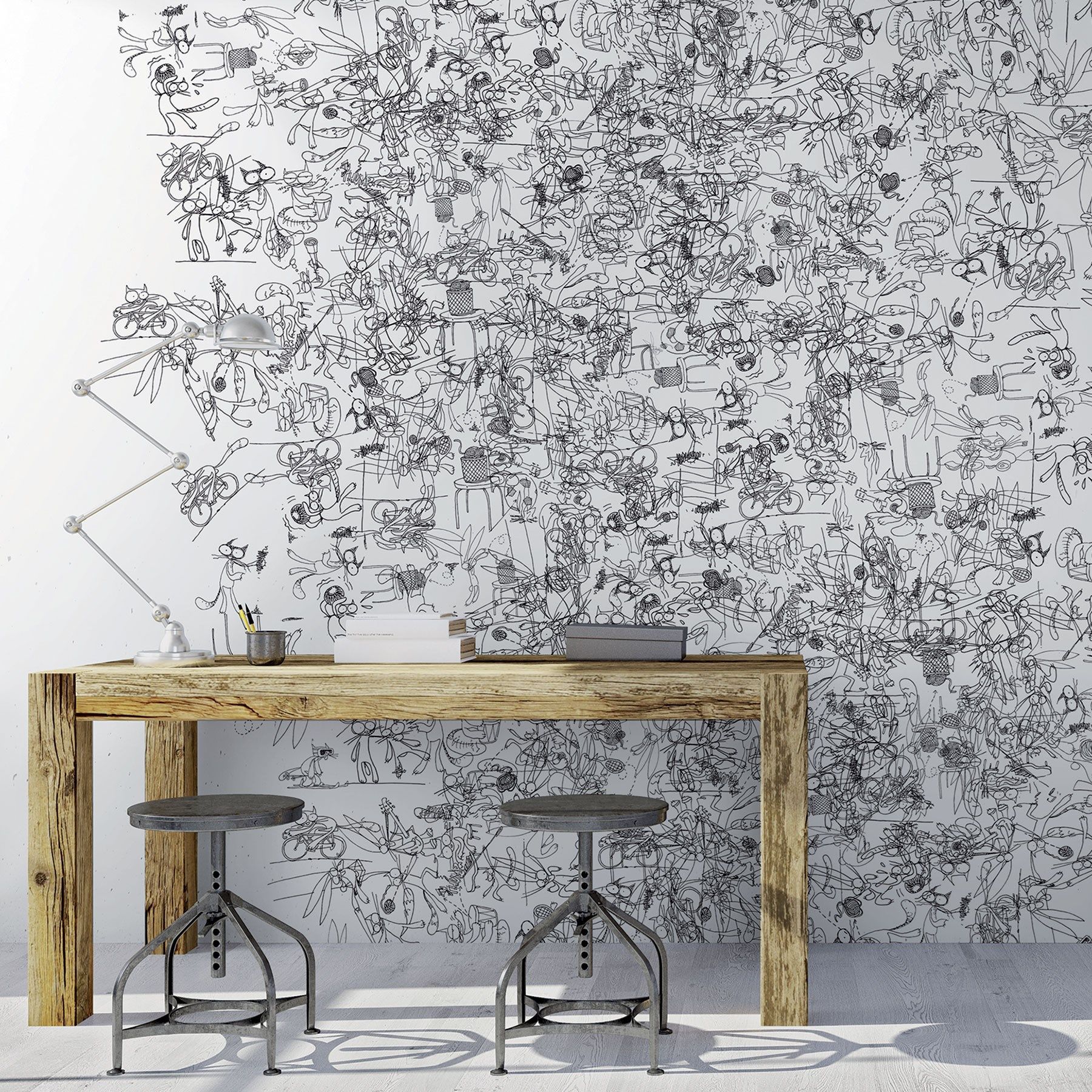 Обои с прорезиненным рисунком Tecnografica коллекции произведений искусства ARCH-00027178 - Вид №1