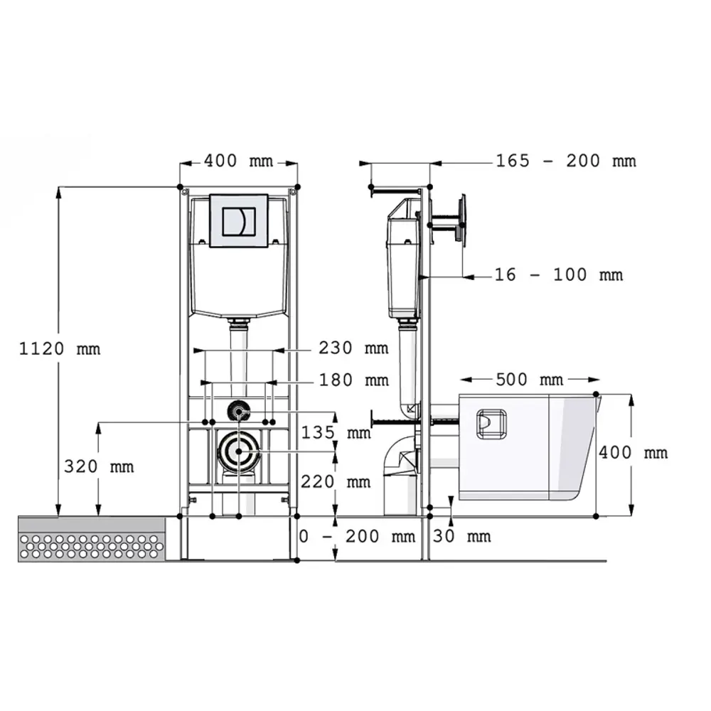 Комплект инсталляции Di с безободковым унитазом AM.PM Gem STLM-2083609 - Вид №5