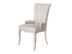 Кожаный стул с подлокотниками