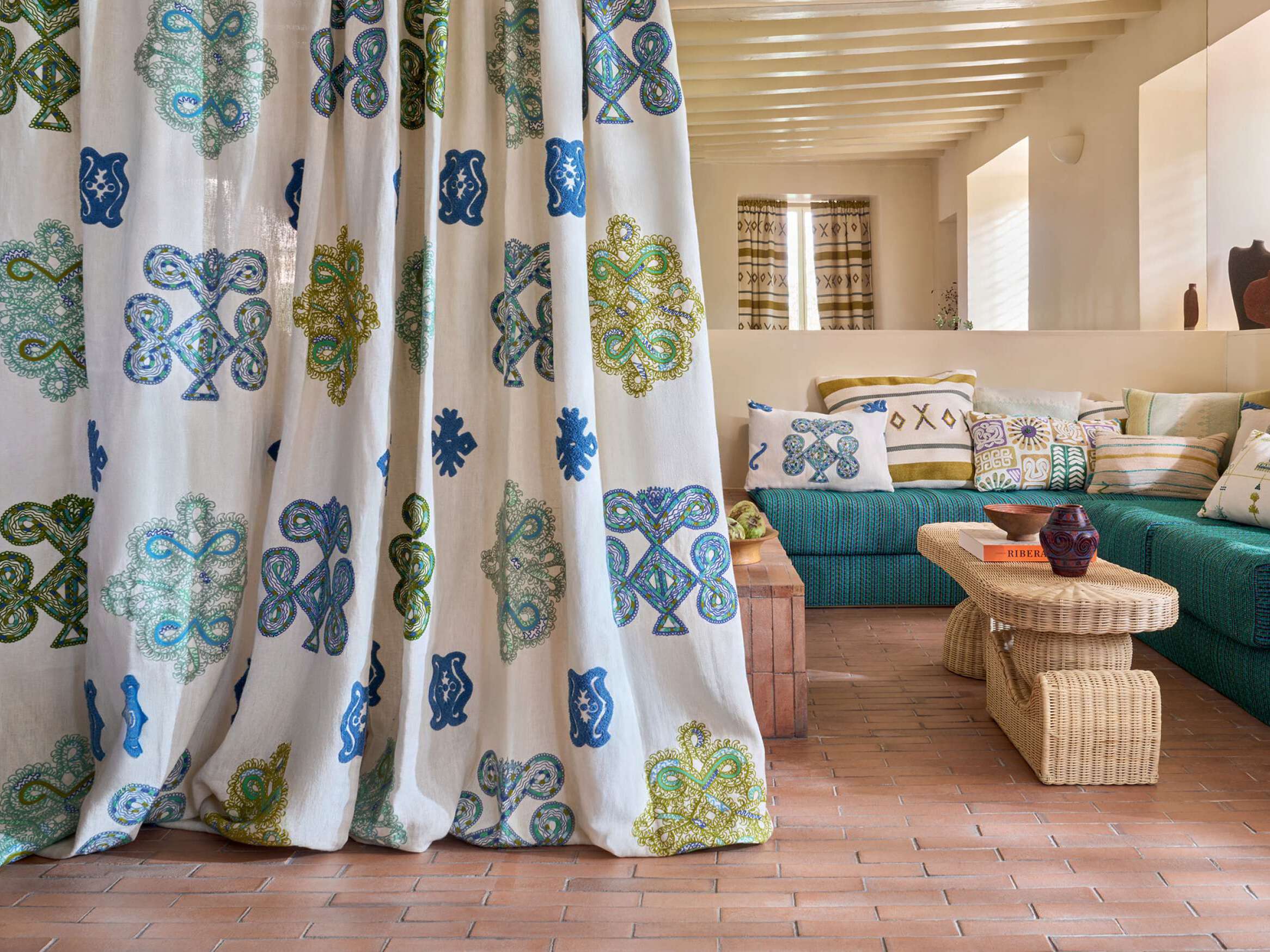 Льняная ткань для штор Élitis Menara ARCH-00050298 - Вид №1