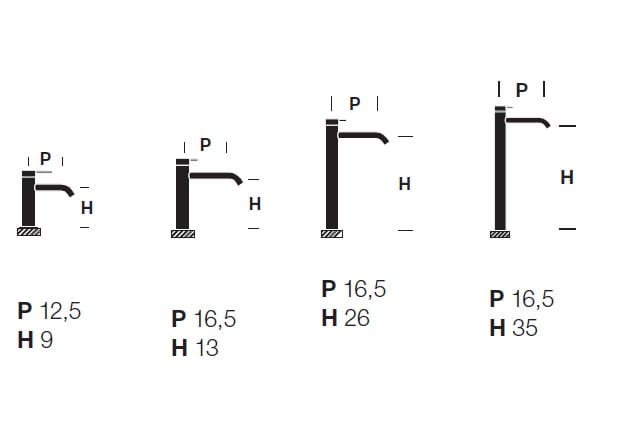 Однорычажный смеситель для раковины из нержавеющей стали Rexa MAE ARCH-00080215 - Вид №3