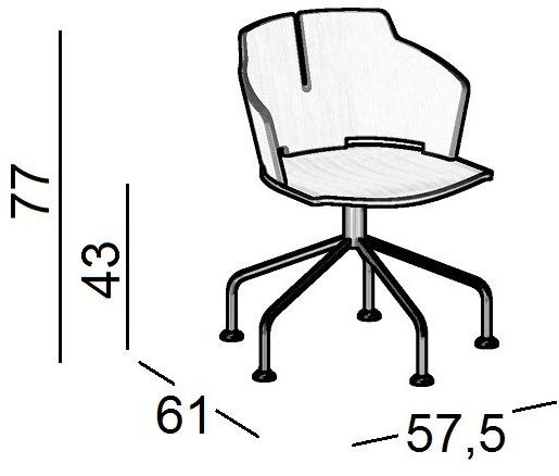 Luxy Стул на эстакаде из клееного дерева Prima sun-id-1458290 - Вид №1