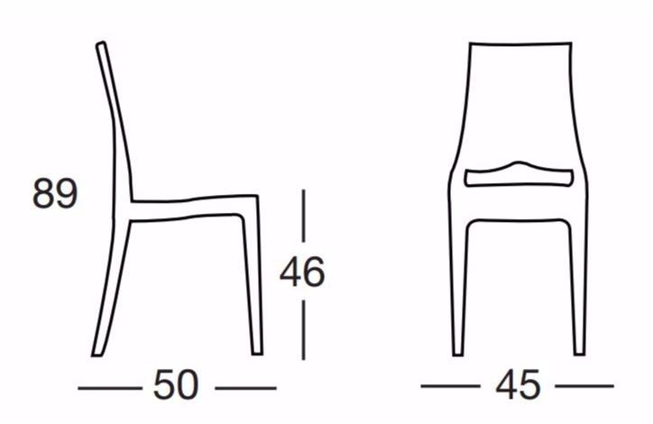 SCAB DESIGN Штабелируемый стул из поликарбоната Glenda sun-id-1438727 - Вид №4
