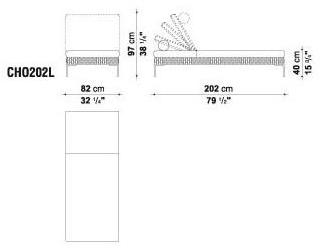 B&B Italia Outdoor Садовый шезлонг из полипропилена Charles outdoor sun-id-1487187 - Вид №3