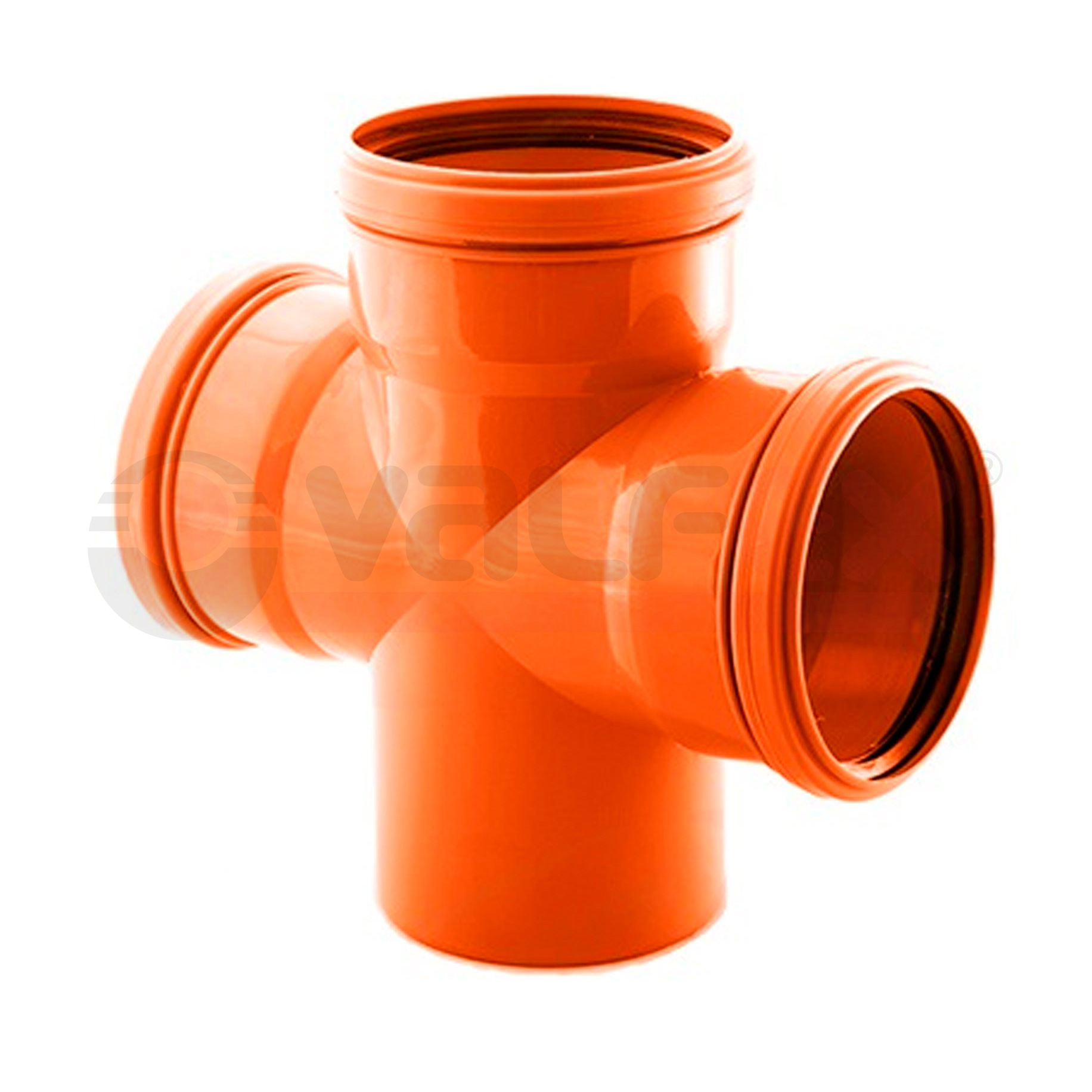 31110110 Valfex Крестовина одноплоскостная 87,5° для наружной канализации 