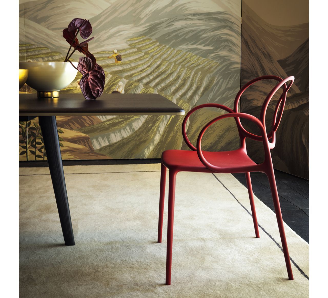 Полипропиленовый стул с подлокотниками Driade ARCH-00133717 - Вид №1