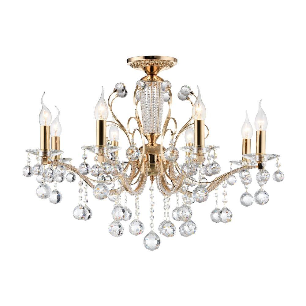 Подвесная люстра Freya Marlin FR1130-PL-08-G FREYA ДИЗАЙНЕРСКИЕ, MARLIN 188275 Золотой  - Вид №3