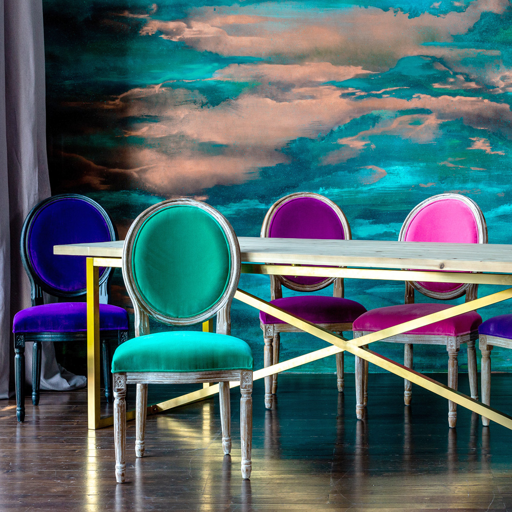 3113009 Стул «Луи / Фуксия» (бархат, лесной орех) Object Desire  - Вид №6