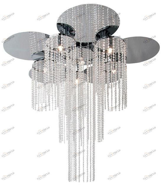 ILFARI Потолочный светильник из металла с кристаллами Opus sun-id-1515954