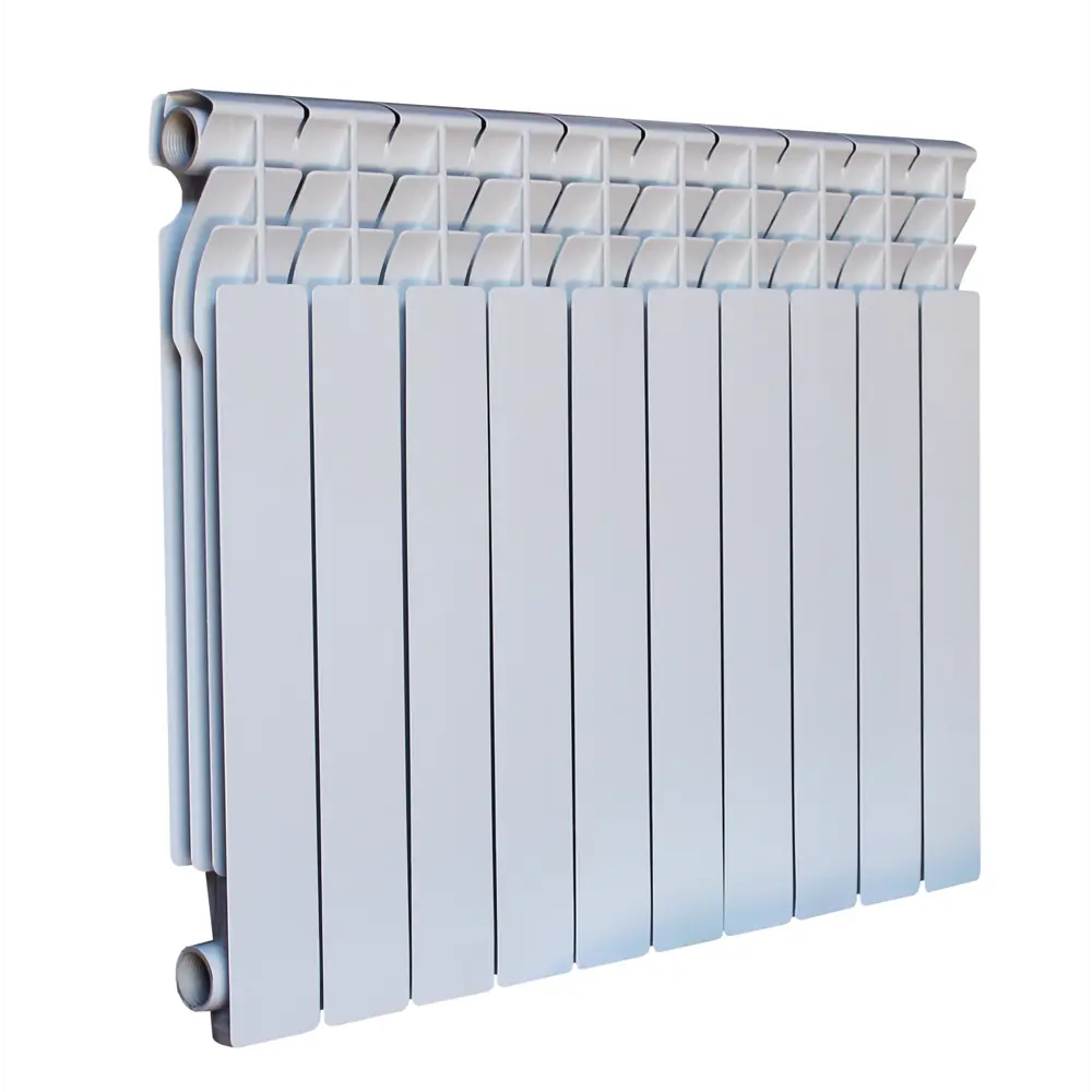 Радиатор секционный Oasis Aluminium 500/70 10 секций боковое подключение алюминий белый STLM-2149022 - Вид №2