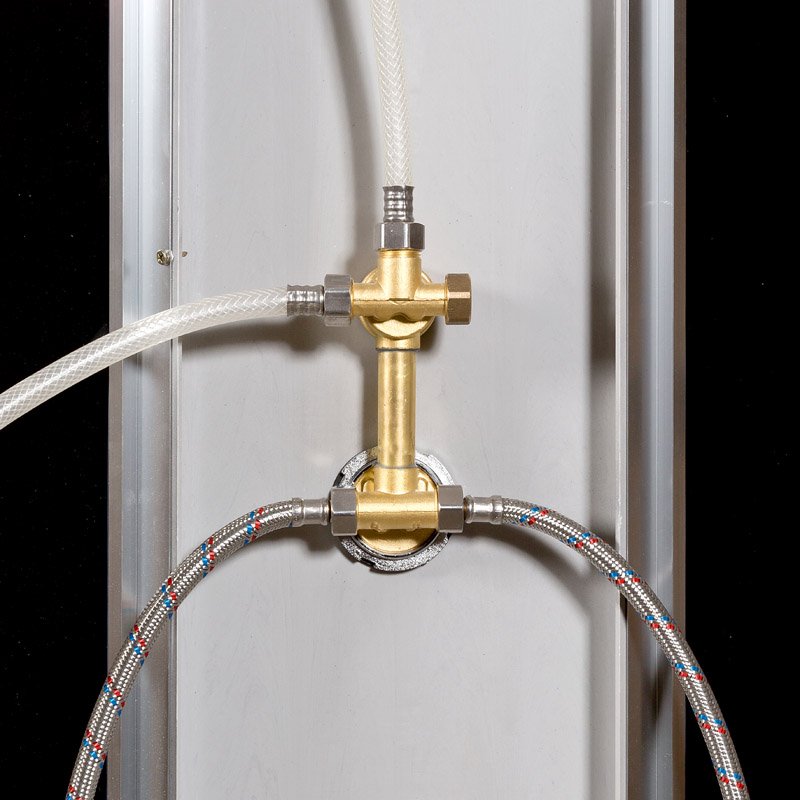 V160 Душевая кабина DETO Серия V BМ1590 с гм. и эл. BLACK - Вид №25