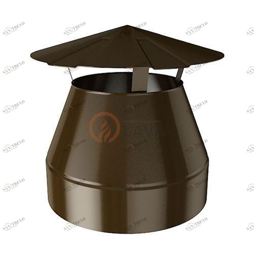 Оголовок-зонт LAVA 150/220 мм. коричневый (8017) 4315