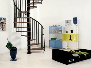 Fontanot Винтовая лестница из стали и дерева в комплекте Arkè