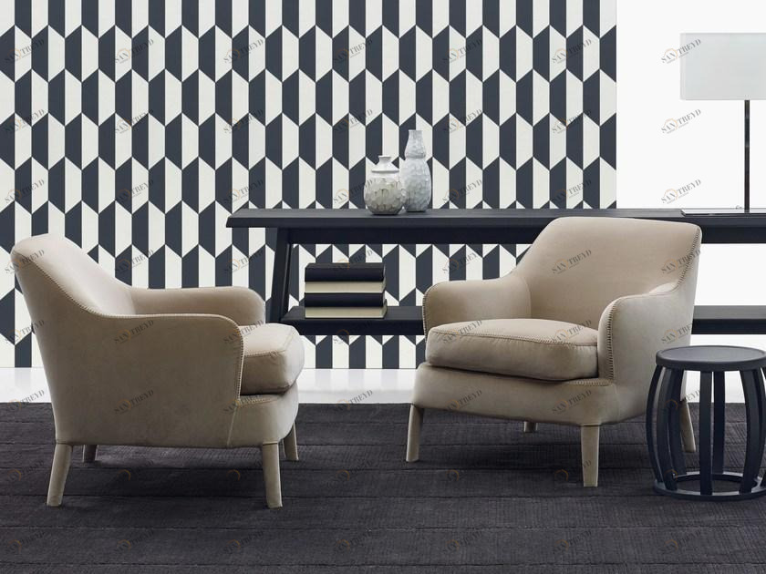 Maxalto Кресло из ткани с подлокотниками Febo sun-id-1450199