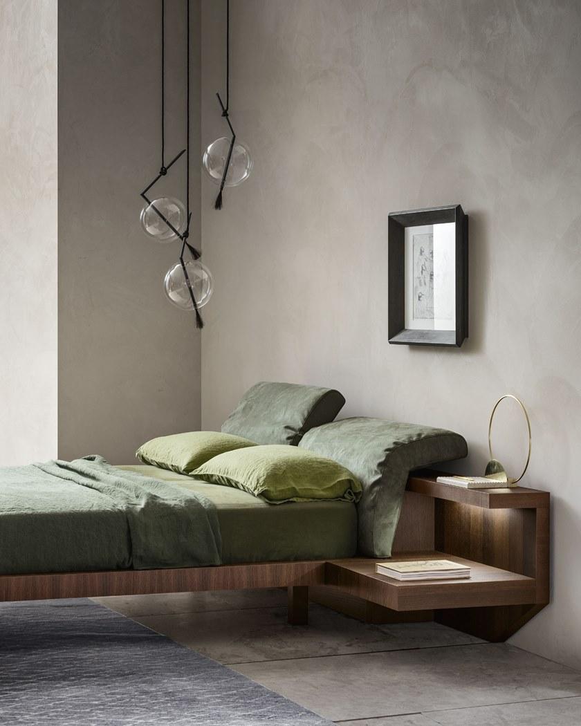 ZANETTE Двуспальная кровать из ткани с мягким изголовьем Morfeo sun-id-1486683 - Вид №2