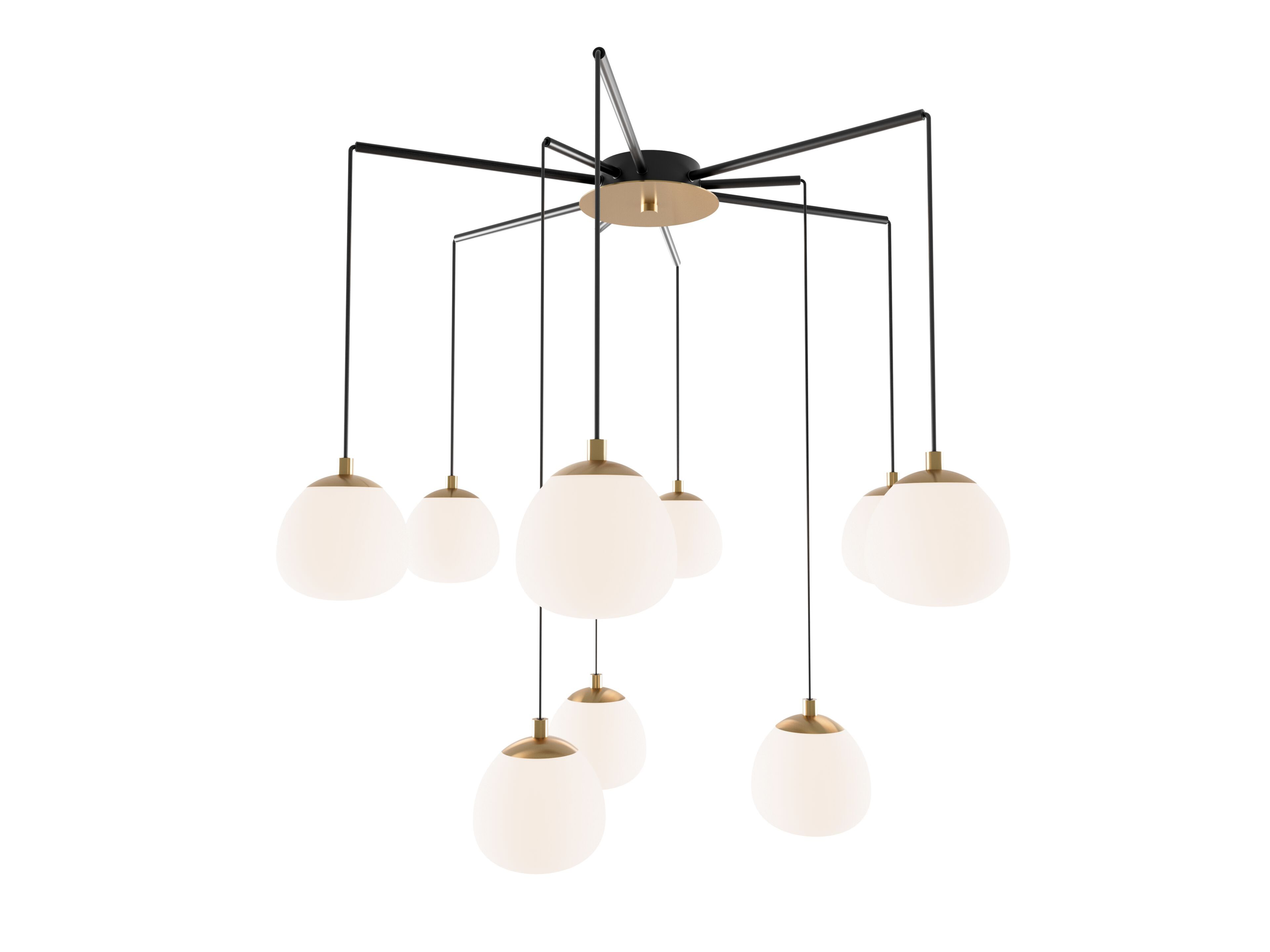 Металлический светодиодный потолочный светильник Valaisin Grönlund RAINDROP ARCH-00071688