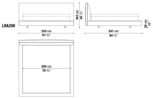 B&B Italia Двуспальная кровать из ткани Richard sun-id-1350707 - Вид №11