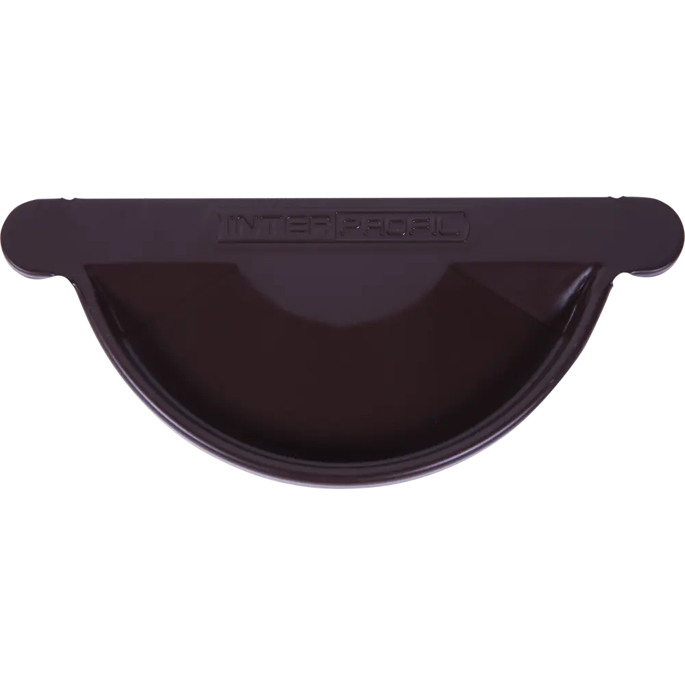 10009965 Заглушка желоба левая/правая цвет коричневый STLM-1016623 ИНТЕРПРОФИЛЬ  - Вид №1