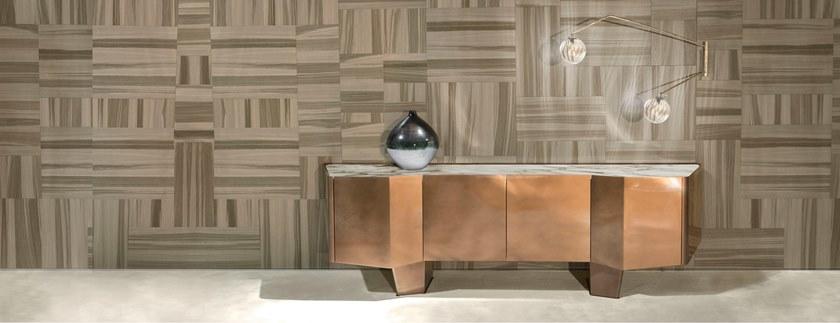 HESSENTIA | Cornelio Cappellini Лакированный буфет с распашными дверцами и мраморной столешницей Santreyd sun-id-1458795 - Вид №1