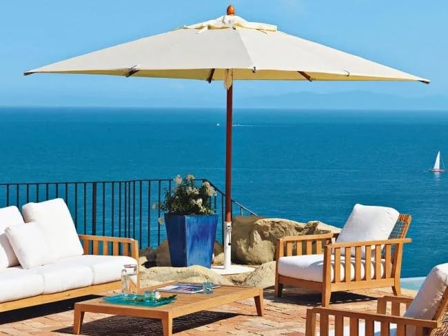 Прямоугольный зонтик из акриловой ткани Unopiù LIPARI ARCH-00012004