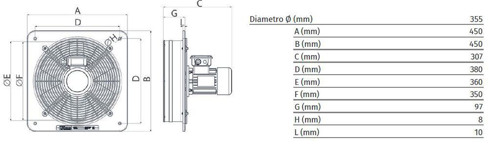 Vortice Осевой вентилятор для потенциально взрывоопасных сред E-atex 40304 - Вид №4