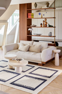 Ковер ручной работы из мешковины