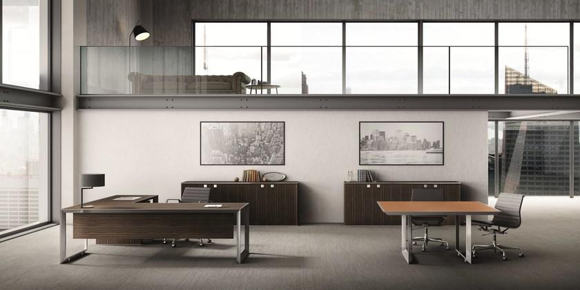 IFT Угловой стол из алюминия и дерева 45/90 sun-id-1498085 - Вид №3