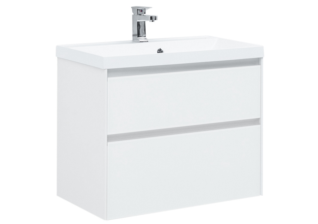 Мебель для ванной Aquanet Гласс 80 белый 00240465 - Вид №4