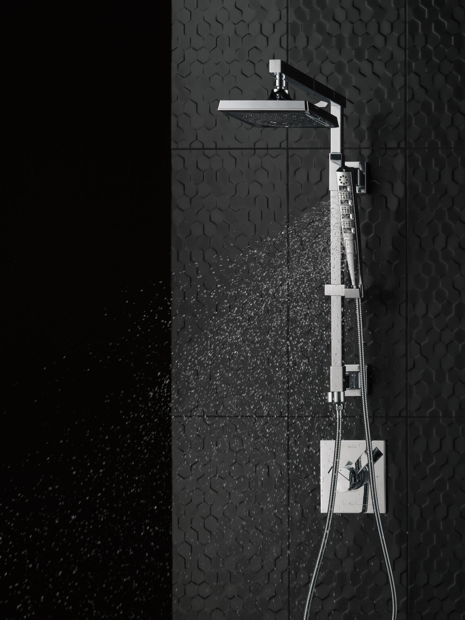 59140-SS-PK H2Okinetic® Ручной душ с 4 режимами Delta Faucet Universal Showering Нержавеющая сталь  - Вид №5