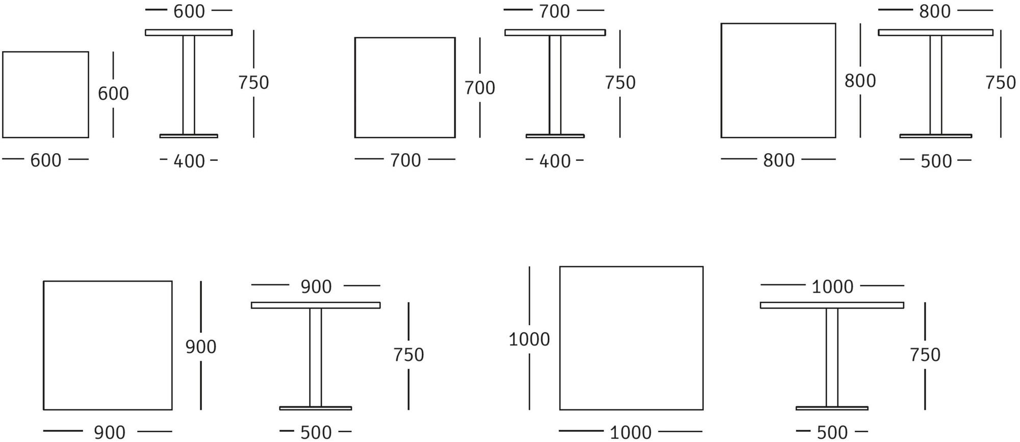 ROSSIN Квадратный стол в мдф Aris sun-id-1392749 - Вид №2