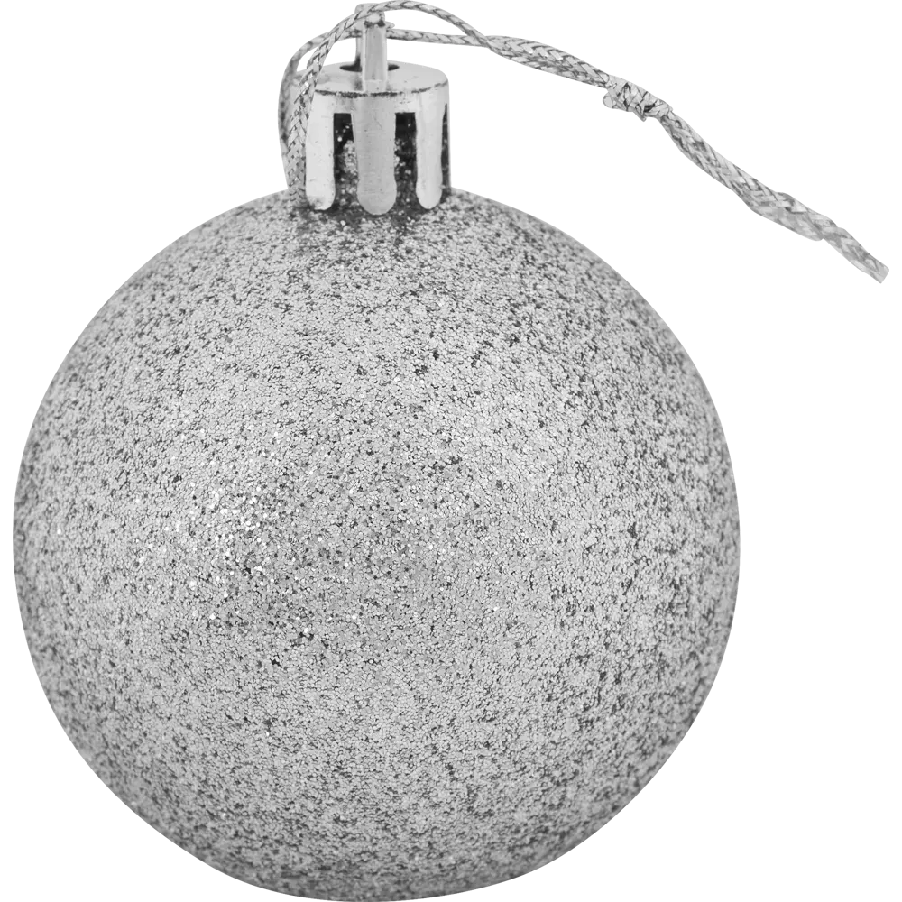 17876316 Набор ёлочных шаров, 5 см, 12 шт, в тубе, цвет серебро STLM-0966129 Santreyd  - Вид №3