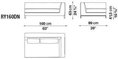 B&B Italia Модульный угловой диван из ткани Ray sun-id-1435354 - Вид №9
